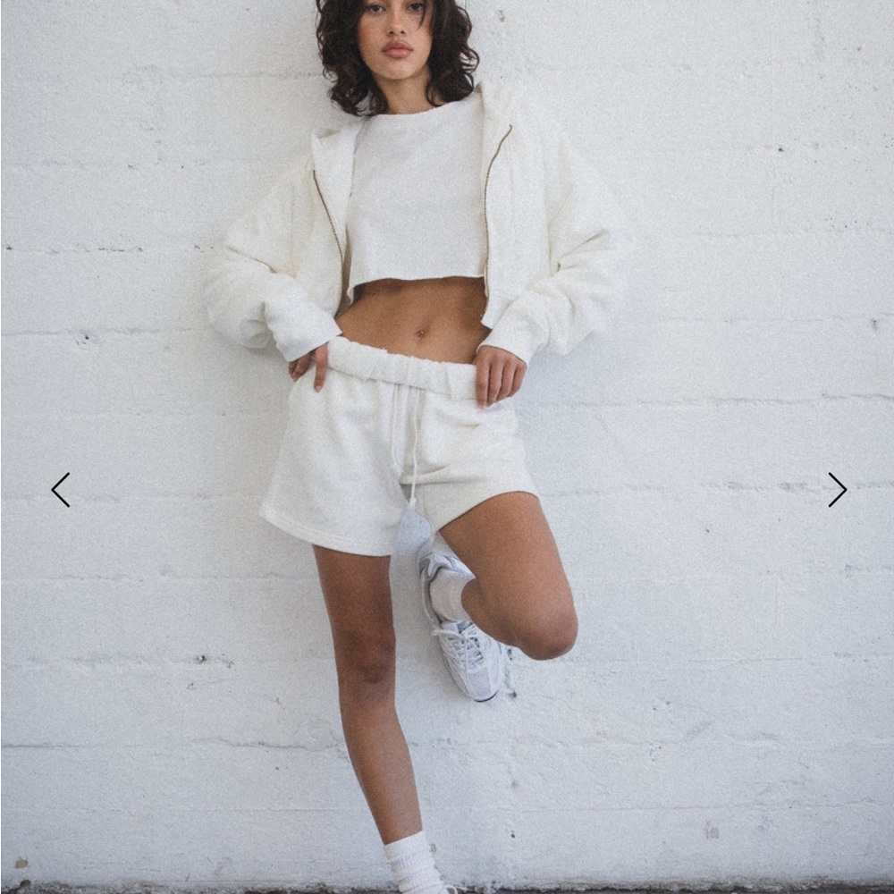 Women's White Casual Shorts